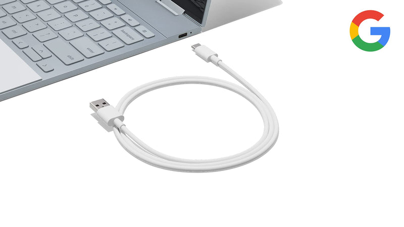 [Australia - AusPower] - OEM Google USB Type C Cable - Original Cable USB C to USB A 3A Fasting Charging (3.2ft), Charge Cord Compatible with Google Pixel, Samsung Galaxy S10, PS5, PC, Laptop, Tablet - White 