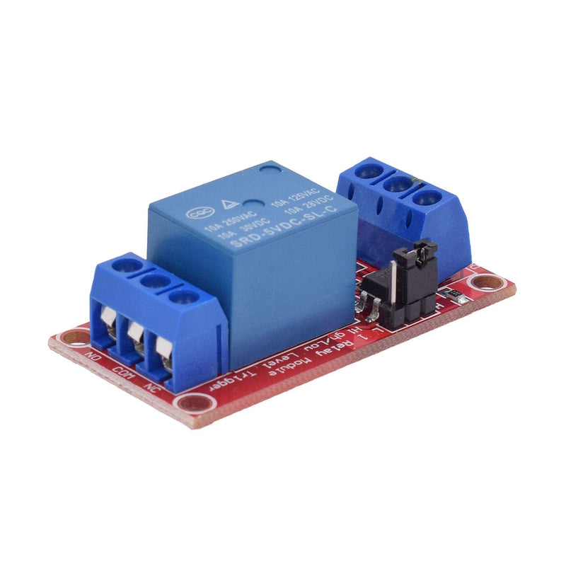[Australia - AusPower] - Valefod DC 5V Relay Module 1-Channel Relay Switch with Optocoupler Isolation High/Low Level Trigger, Pack of 10 1CH-5V-10 