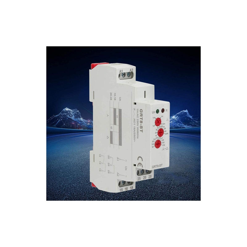 [Australia - AusPower] - Star Delta Timer Soft Starter, Timer Delay Relay Motor Starter, for Star Delta Motor Start Control (AC/DC12V~240V) AC/DC12V~240V 