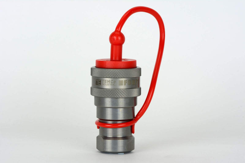 [Australia - AusPower] - TEMCo 1/2" Female NPT Thread 1/2" Body Pair Hydraulic Coupler ISO 7241B Poppet ValveQuick Connect for Tractors and Ag Equipment Fits Pioneer Parker Format - HF0072 (HF0070 + HF0071) 