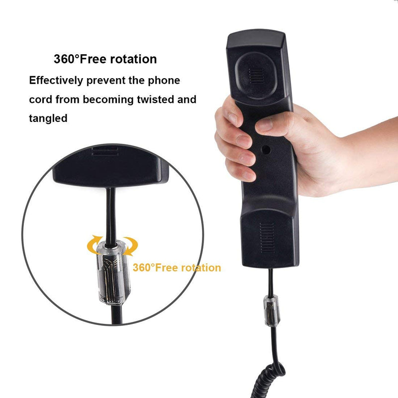 [Australia - AusPower] - YIENFBEV Telephone Cord Detangler, Telephone Cord Detangler, 6 Pack 360 Degree Rotating Landline Cable Detangler Swivel Cord Untangler Telephone Accessory 