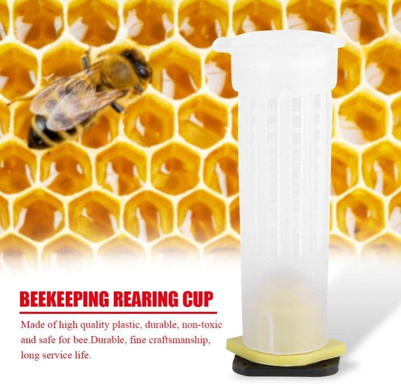 [Australia - AusPower] - Millie Beekeeping Rearing Cup Kit - Queen Bee Roller Cage Beekeeping Equipment Insects Tools.(20pcs) 