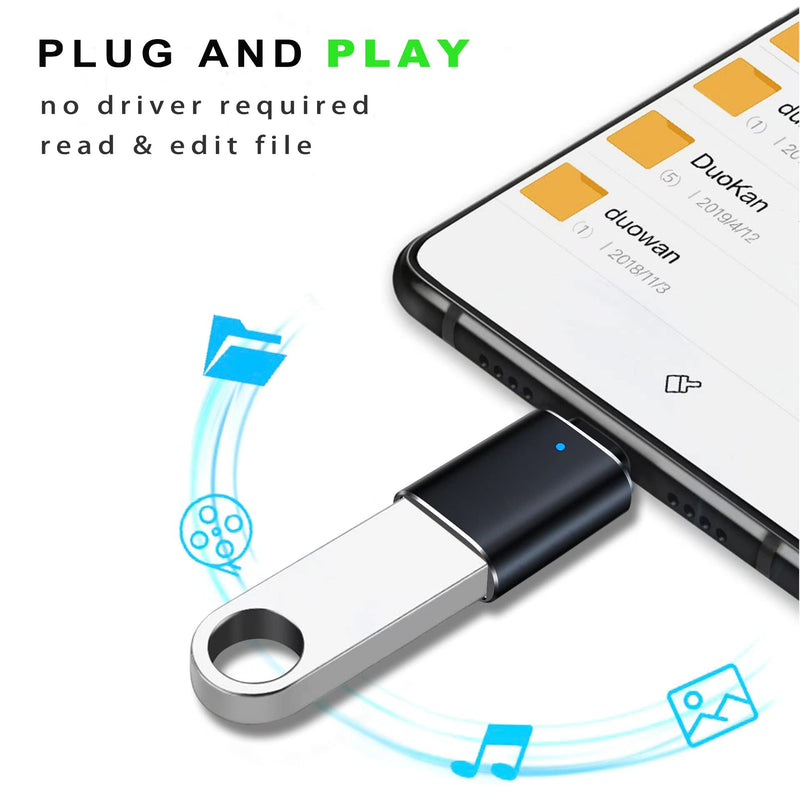 [Australia - AusPower] - USB C to USB Adapter 3.1 Gen 2, 10Gbps USB to USB C Adapter, USB-C Male to UAB 3.0 A Female USB 3.2 Type C OTG Converter for MacBook pro Laptop PC iMac iPad air 