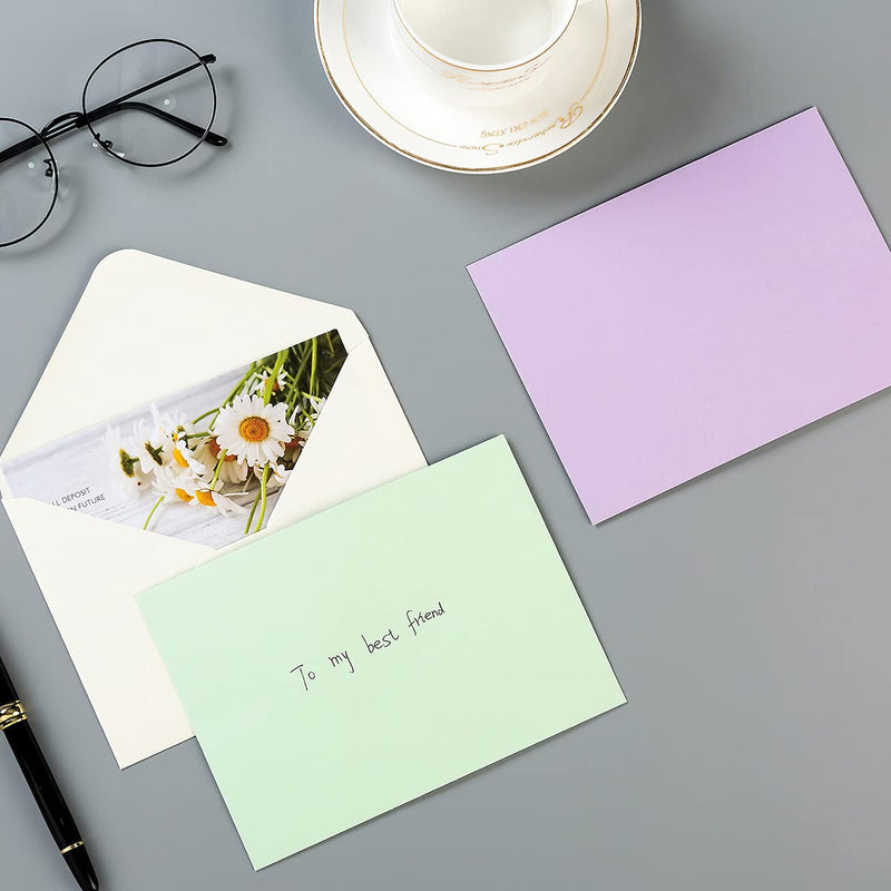 [Australia - AusPower] - 50 Pieces A6 Envelopes for 4 x 6 Greeting Cards, Birthday Party, Photos, Baby Shower and Wedding Invitations, 6.50 x 4.75 Inches(10 Colors, 5 Pieces Per Color) 