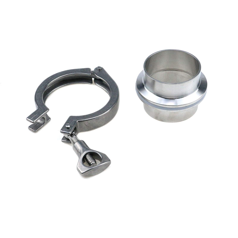 [Australia - AusPower] - Quluxe 2" Stainless Steel Clamp Connector, Quick Coupling Clamp Set (Pack of 2) Φ51 