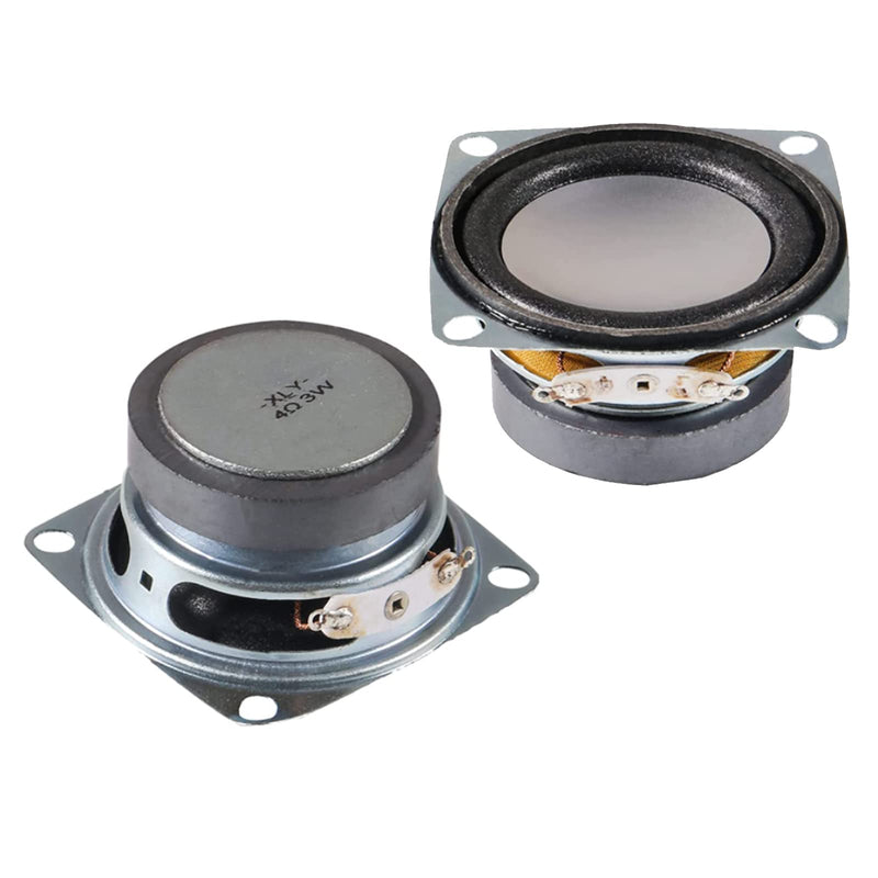 [Australia - AusPower] - AEDIKO 2pcs 2" 4Ohm 3W Full Range Stereo Woofer Loudspeaker Audio Speaker for DIY Speaker 