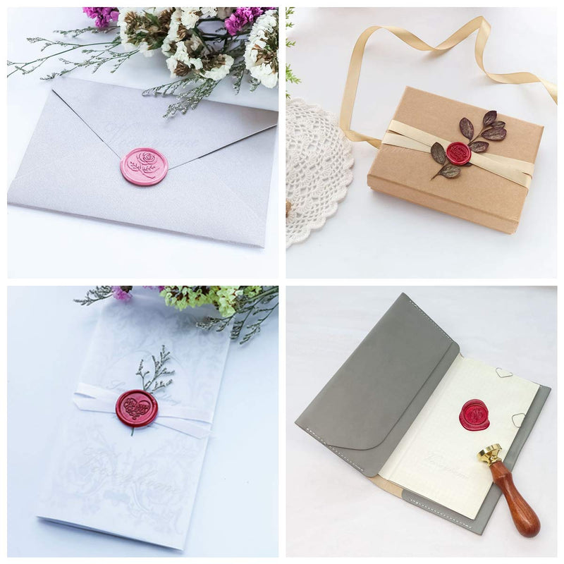 [Australia - AusPower] - VOOSEYHOME Initial Handwritten Letter Alphabet K Wax Seal Stamp with Rosewood Handle, Decorating on Gift Packing Invitation Mail Envelope Card Book for Birthday Themed Parties Weddings Signatures Letter K 