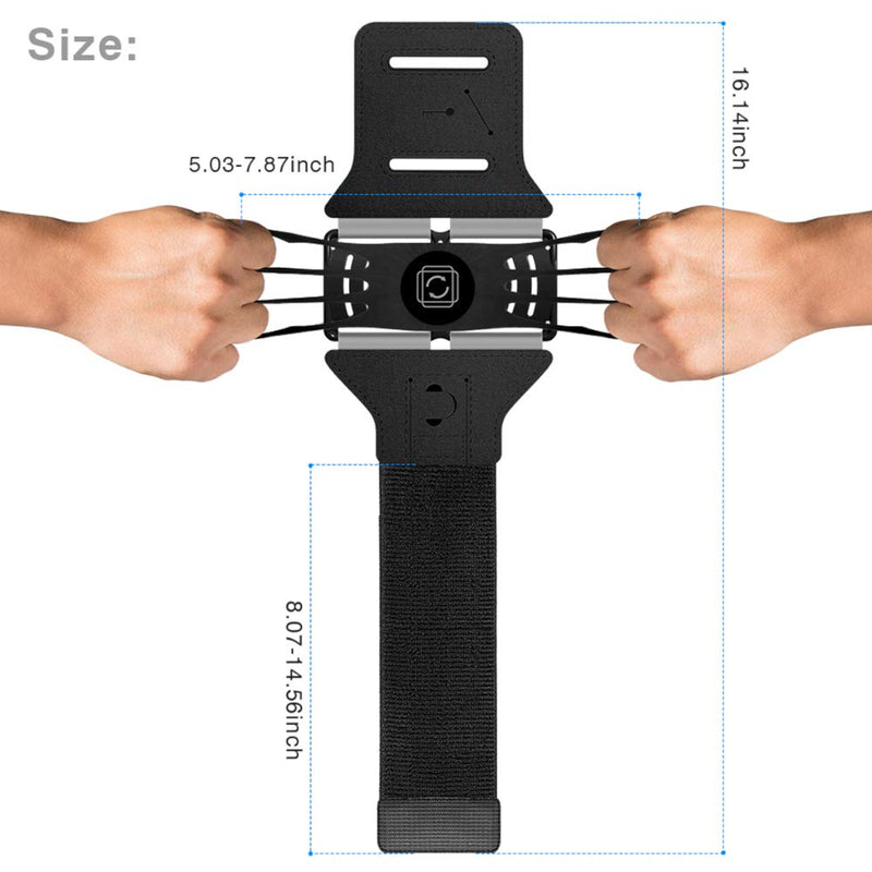 [Australia - AusPower] - Kodiak Sport Armband Phone Holder 360 Universal (Gray) Gray 