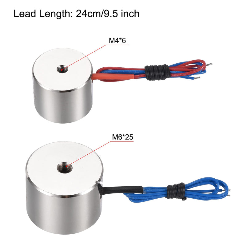 [Australia - AusPower] - MECCANIXITY DC 12V 200N DC 5V 50N Holding Electromagnet Sucking Disc Electric Lifting Magnet Solenoid 1 Set 