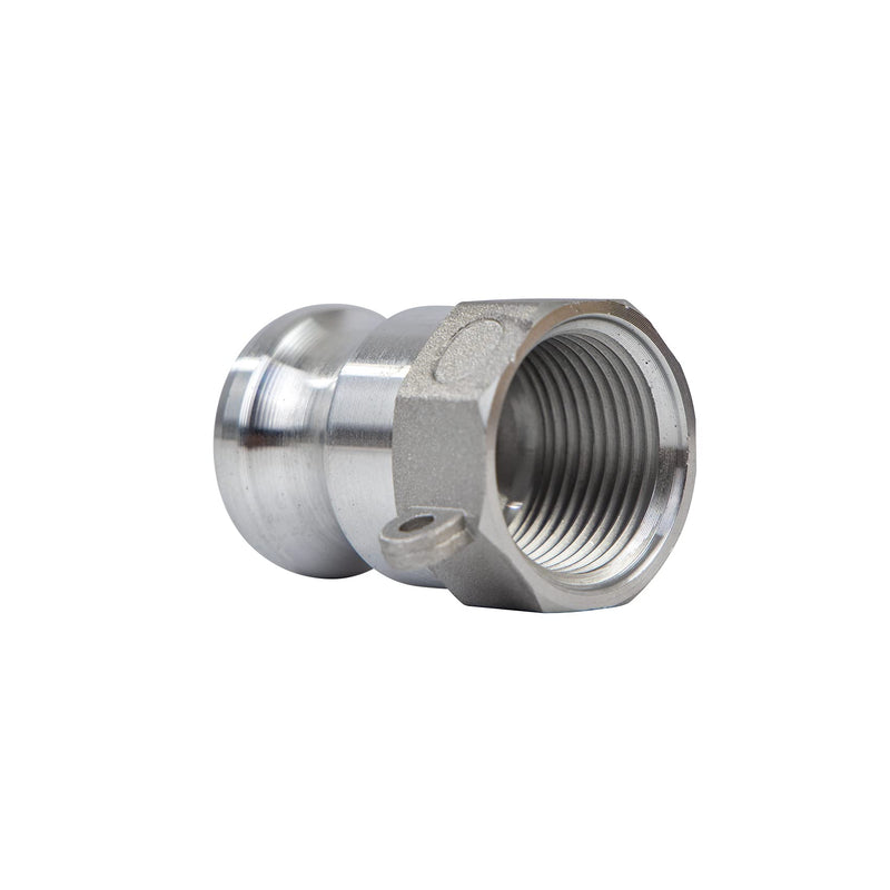 [Australia - AusPower] - Quafwia 2 pcs Aluminum cam lock fittings (1" Part A) cam groove hose fitting camlock fittings , Male Adapter Female NPT Thread camlock fitting (1‘’) 1‘’ 