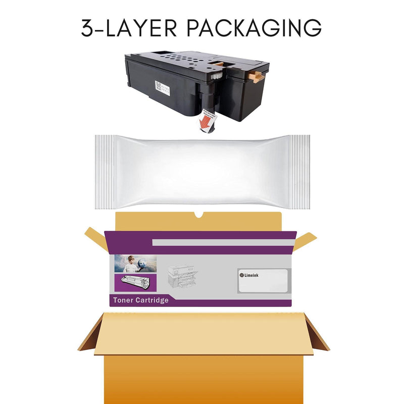 [Australia - AusPower] - Limeink 2 Black Compatible High Yield Laser Toner Cartridges Replacement for Dell E525W 525W E525 525 H3M8P DPV4T Compatible with Dell E525W, E525DW Color Laser Printers Ink 
