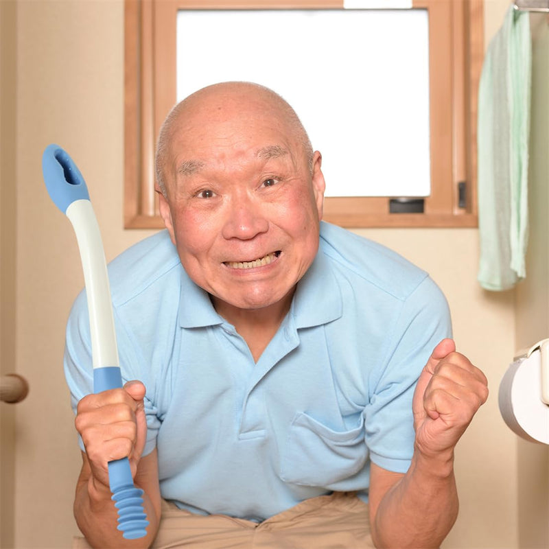 [Australia - AusPower] - Toilet Aids for Wiping, Long Reach Butt Wiper Helper Wand 15" Toilet Aid Tools Comfort Bottom Buddy Wiping Aid for Senoir Pregnant After Surgery Overweight People 
