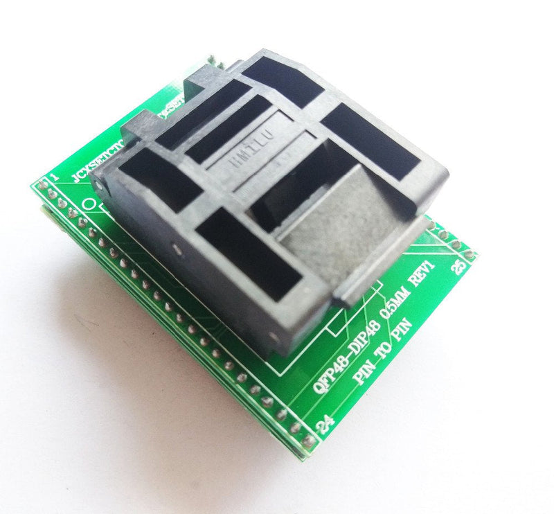 [Australia - AusPower] - SETCTOP TQFP48 QFP48 to DIP48 0.5mm Pitch LQFP48 to DIP48 Programming Adapter MCU Test IC Socket Programmer Adapter Socket 