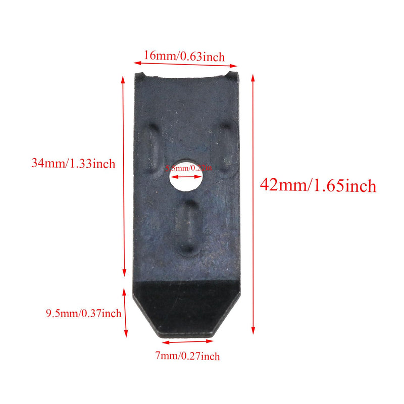 [Australia - AusPower] - Meuey Lyot Table Leaf Levelers with Screws of Furniture Hardware Horizontal Buckles for Furniture Hardware Table Fasteners Cabinet Dining Tables Black Screws Included 10PCS 