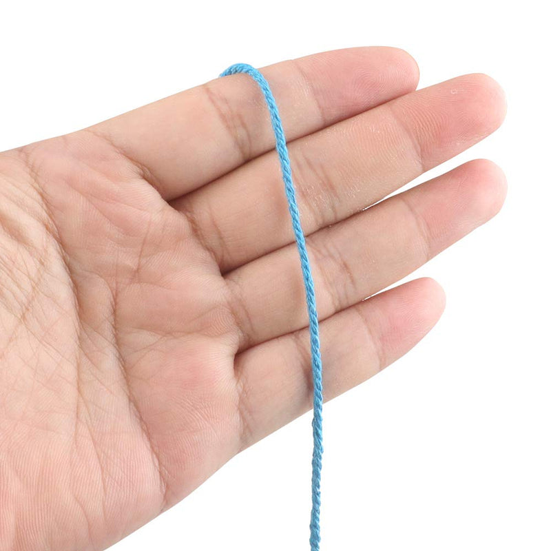 [Australia - AusPower] - 200M/656 Feet Cotton String,Lake Blue String,Cotton Cord Craft String Bakers Twine for DIY Crafts and Gift Wrapping-2mm 2mm x 656 ft Lake Blue 