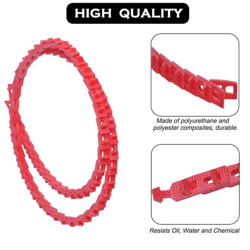 [Australia - AusPower] - 4 FT Power Twist V-Belt 3/8-Inch x 4 Feet Z Type, Adjustable Link V-Belt Perfect for Lathes, Table Saws & Woodworking Tools 