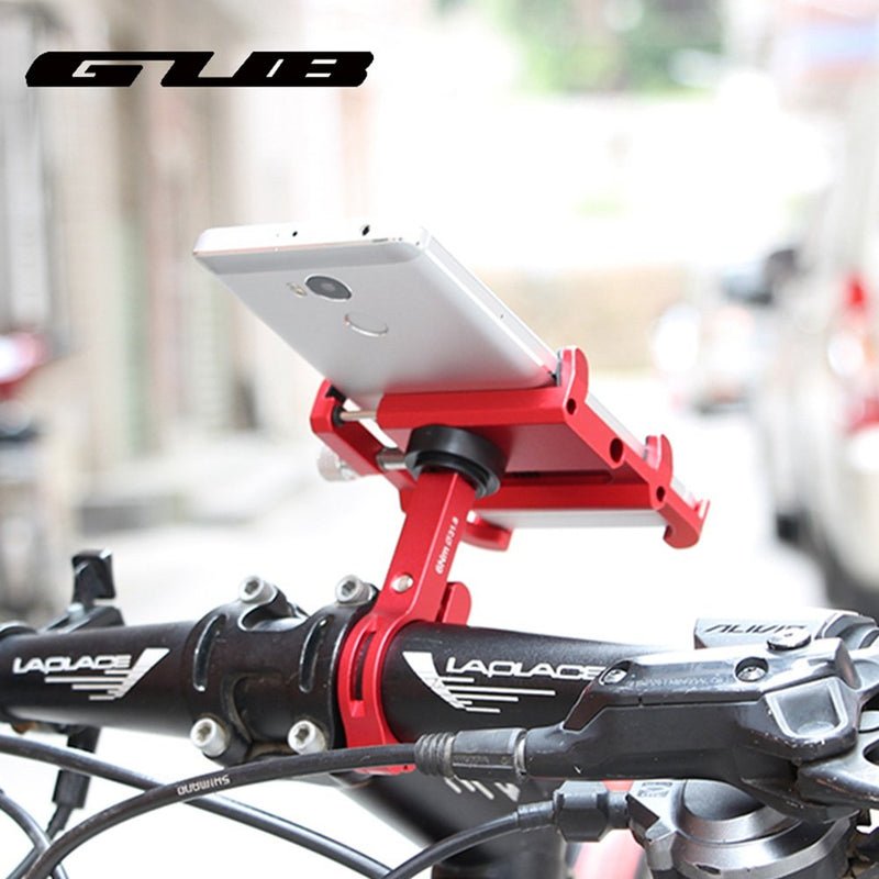 [Australia - AusPower] - Gub Bicycle & Motorcycle Phone Mount - Aluminum Bike Phone Holder with 360°Rotation Adjustable Handlebar Phone Holder Compatible with iPhone XS XR 8 Plus,Compatible with Samsung S9/S8 (PLUS6 BLUE) 