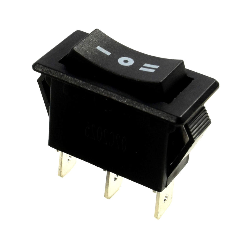 [Australia - AusPower] - HQRP 3-Pin 3-Way Push Button Switch Compatible with Steampunk Applications, Lamp, Trailer Restorations, DIY Projects, Household Electrical Appliances, Timer Saltwater Generator KEDU HY35D 