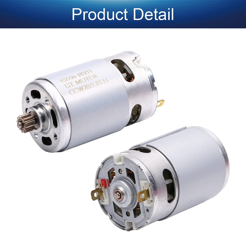 [Australia - AusPower] - Fielect Electric Gear Motor 12 Teeth for Various Cordless Screwdriver DC 18V 20500RPM 1Pcs DC 18V 12Teeth 20500RPM 