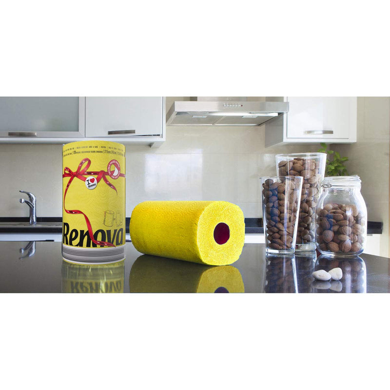 [Australia - AusPower] - Renova 2 Ply Double Faced Red Label Paper Kitchen Towel, Yellow 