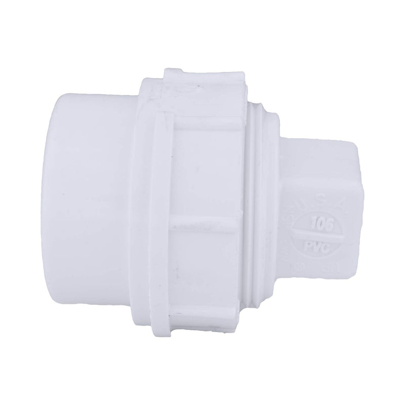 [Australia - AusPower] - CHARLOTTE PIPE 1 1/2 DWV FTG C/O ADAPTER W/CO PLUG DWV (DRAIN, WASTE AND VENT) ( 1 Unit Piece ) 1 1/2 Inch ( EACH qty: 1 ) White 