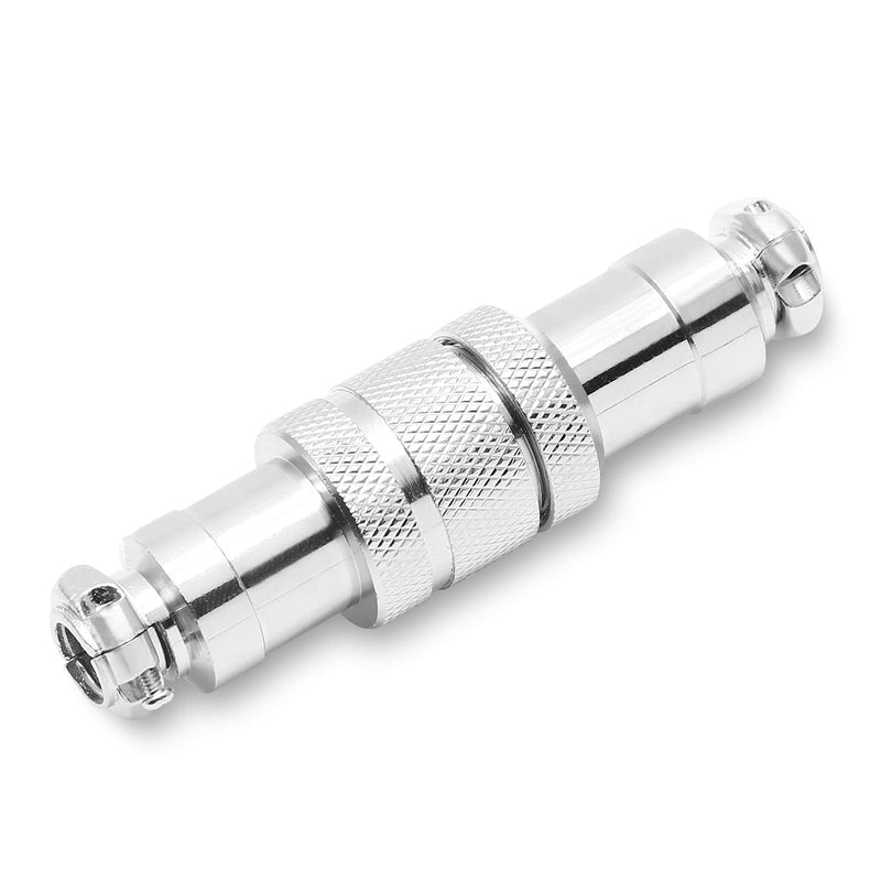 [Australia - AusPower] - Eilumduo 2 Sets Aviation Connector 3P 10A GX20-3 Waterproof Metal Male Female Wire Panel Power Chassis Fittings Connector Aviation Plug Silve 