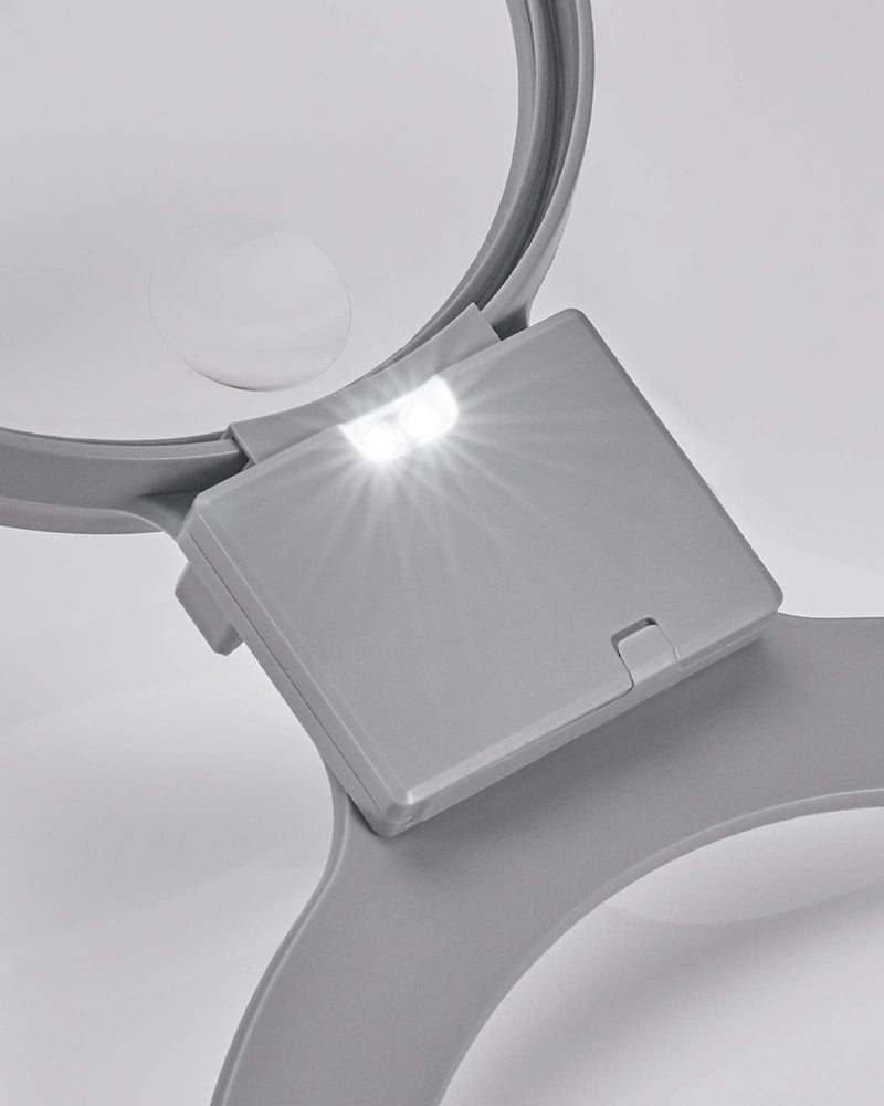 [Australia - AusPower] - EasyLifeCare Hands Free Chest Rest LED Magnifier - Neck Wear Visual Aid Illuminated Magnifying Glass for Low Vision & Visually Impaired Seniors - Portable - Gifts for Mom, Dad, Grandmother, Women, Men 