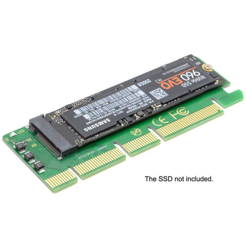 [Australia - AusPower] - JacobsParts M.2 to PCIe NVMe SSD Adapter Card 2242 2260 2280 M2 Drive to Desktop PCI Express x4 x8 x16 Slot, Minimalist Design 