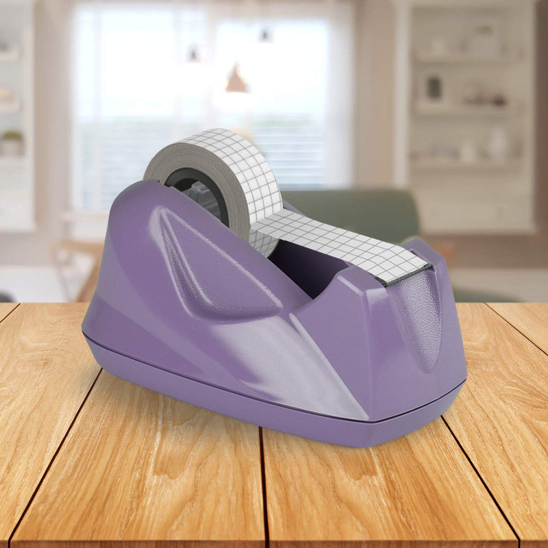 [Australia - AusPower] - Acrimet Premium Desktop Tape Dispenser Non-Skid Base (Heavy Duty) (Purple Color) 