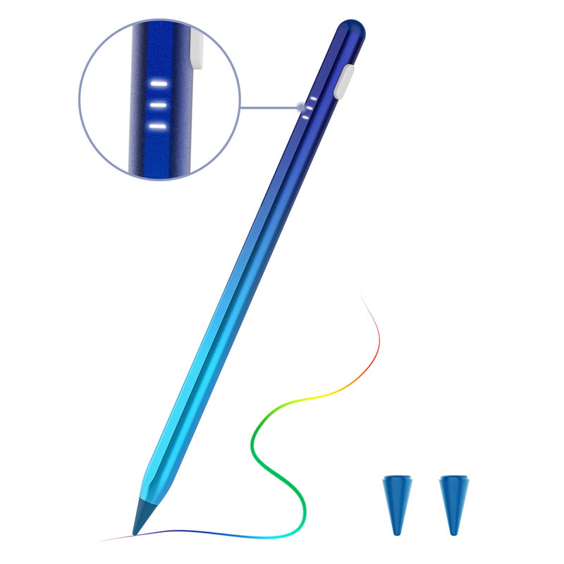[Australia - AusPower] - TiMOVO Stylus Pen for Apple iPad Palm Rejection Active Digital Tilt Magnetic Stylus Pencil for iPad 9/8/7/6th Generation,iPad Pro 12.9/11,iPad Air 5/4/3,Mini 6/5,Gradient Blue Gradient Blue 