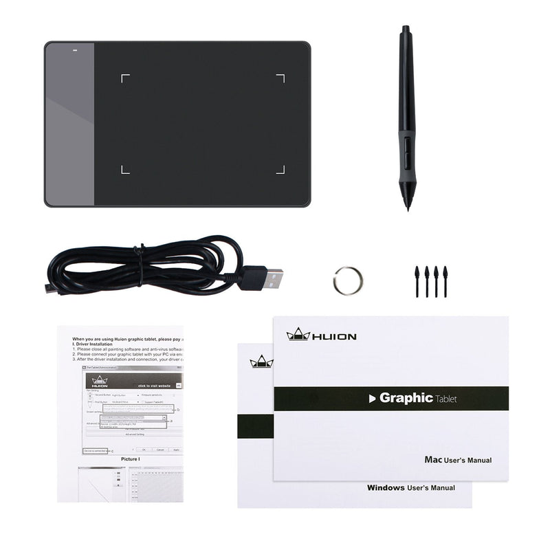 [Australia - AusPower] - HUION 420 OSU Tablet Graphics Drawing Pen Tablet with Digital Stylus - 4 x 2.23 Inches 
