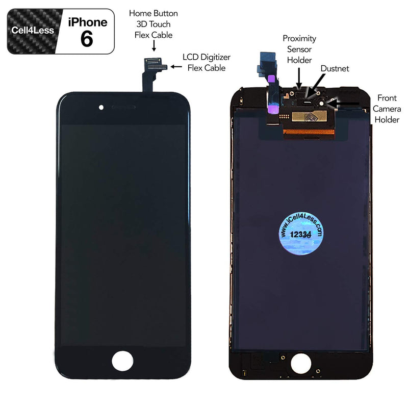 [Australia - AusPower] - CELL4LESS LCD Touch Screen and Digitizer Assembly for The iPhone 6 4.7 inch - NOT for The 5.5” (for iPhone 6 Black) 