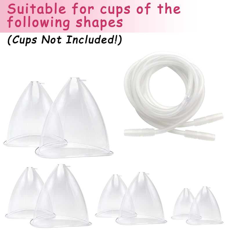 [Australia - AusPower] - Vacuum Cupping Machine Accessories, 2 PCS Premium Silicone Y Type Hoses Tubing for Large Breast Buttocks Lift Vacuum Cups 