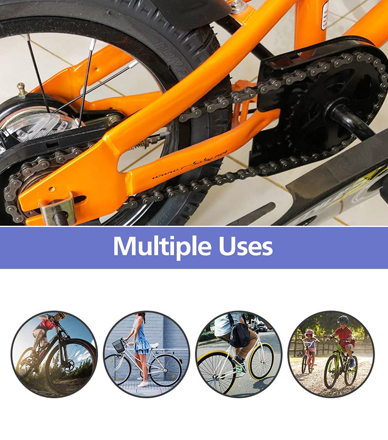 [Australia - AusPower] - Bike Chain Kit, Multi-Function Bike Mechanic Repair Kit, Chain Breaker and Bike Link Plier with Hook, 116 Links with 6 Pairs Bicycle Buckle, Reusable 