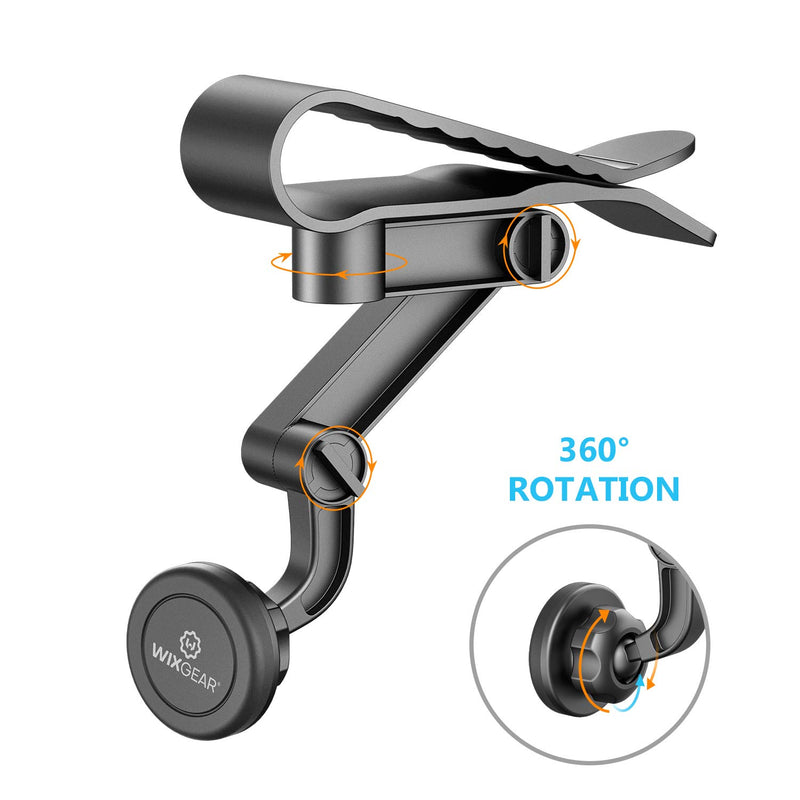 [Australia - AusPower] - WixGear Universal Visor Magnetic Car Mount Holder, for Cell Phones with Fast Swift-Snap TM Technology, Magnetic Cell Phone Mount (Visor Mount) 
