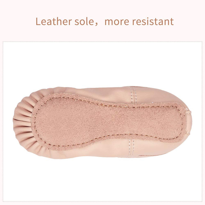 [Australia - AusPower] - Stelle Girls Ballet Practice Shoes, Yoga Shoes for Dancing 5 Toddler Ballet Pink (With Lace) 