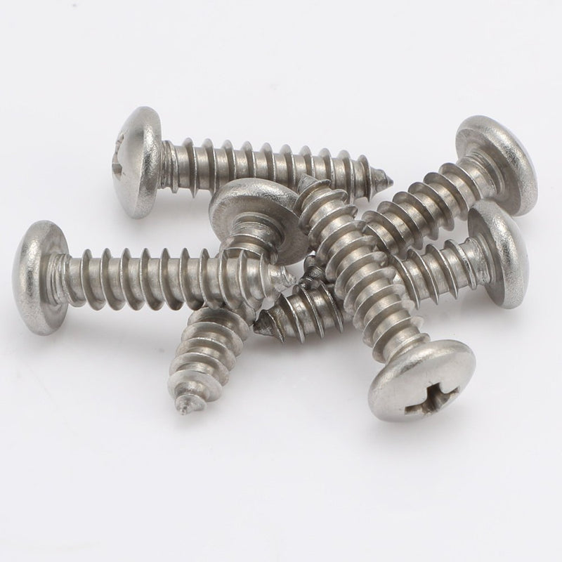 [Australia - AusPower] - #4 x 1/2" Phillips Pan Head Sheet Metal Screws Self Tapping Wood Screws, Stainless Steel 18-8 (304), 100 PCS #4 x 1/2" (100 PCS) 