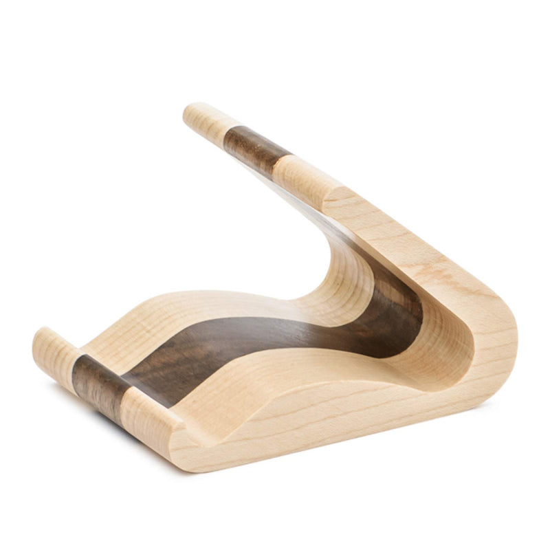 [Australia - AusPower] - Wooden Cell Phone Stand, MTWhirldy Stands for iPhone Universal Compatible with iPhone 11 Pro Max XS XR 8 Plus 7, Samsung Galaxy S20 S9 8 LG Moto Smartphone Facetime Holder for Desk (Maple and Walnut) 