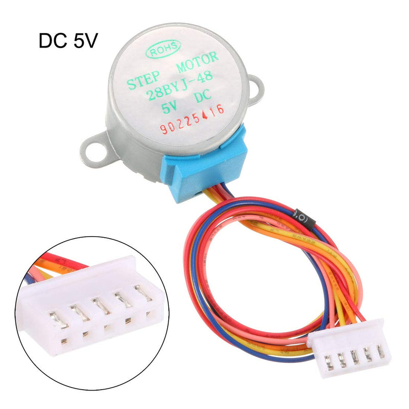 [Australia - AusPower] - uxcell DC 5V Micro Stepper Motor 28BYJ-48 With 5V ULN2003 Drive Test Module Board 5 Line 4 Phase 