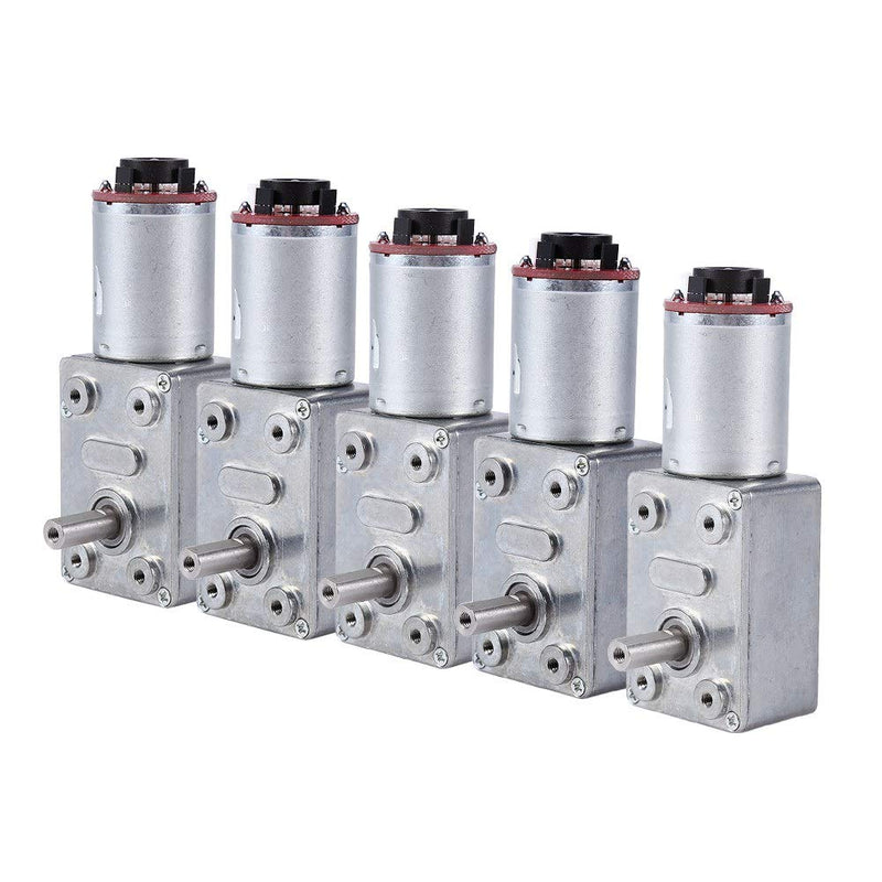 [Australia - AusPower] - Gear Reduction Motor, DC 12V High Torque Worm Geared Motor Reduction Motor with Encoder Self Locking Motor Worm Gear Box(100RPM) 100RPM 