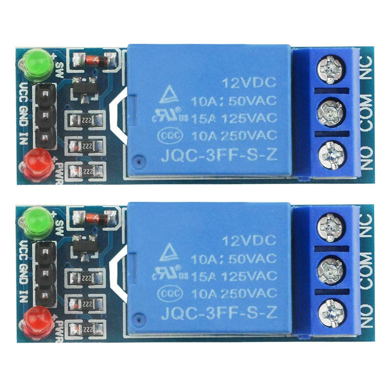 [Australia - AusPower] - XINGYHENG 10PCS One Channel Relay Module 12V Low Level Trigger Relay Expansion Plate Load Controlled Relay Switch Module for Industrial Automation Process 