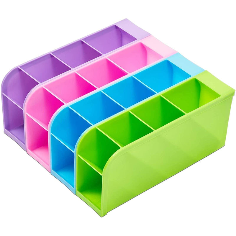 [Australia - AusPower] - Caddy Holder with 16 Compartments for Classroom Supplies (4 Pack) 