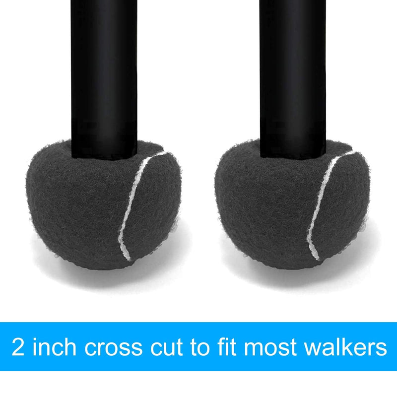 [Australia - AusPower] - URBEST 4PCS Precut Walker Tennis Balls for Furniture Legs and Floor Protection 