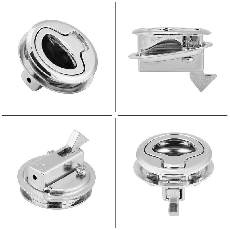 [Australia - AusPower] - Hatch latch lock, Stainless Steel Flush Pull Hatch Latch Slam Latch for RV Marine Boat 