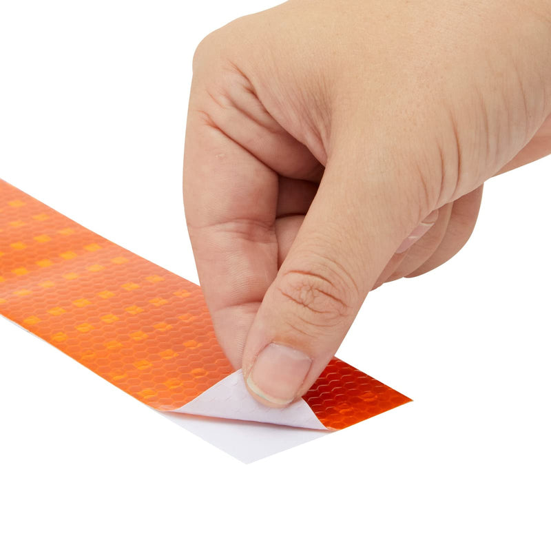 [Australia - AusPower] - Orange Safety Reflective Tape for Cars, Boats, Reflector Signs (2 in x 30 ft) Orange 