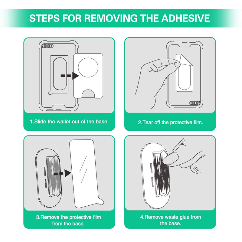 [Australia - AusPower] - Sticky Adhesive Replacement for Pops Socket Wallet Plus Base, 9pcs 3M VHB Strong Glue Sticker Pads for Cell Phone Wallet+ Case Back, Double Sided Tape for iPhone 13 12 Pro Max Mini, Samsung and More 
