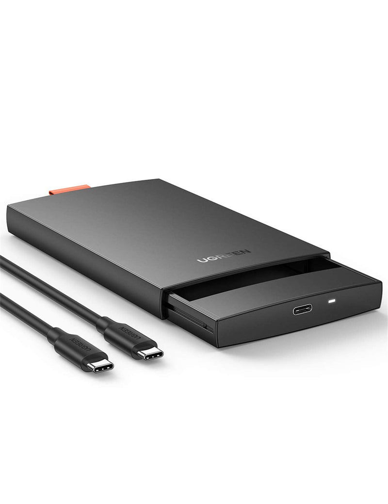 [Australia - AusPower] - UGREEN USB C Hard Drive Enclosure USB C 3.1 Gen 2 to SATA Adapter for 2.5" SATA SSD HDD 6Gbps High-Speed Support UASP SATA III Compatible with MacBook Pro Air WD Seagate Toshiba Samsung Hitachi 