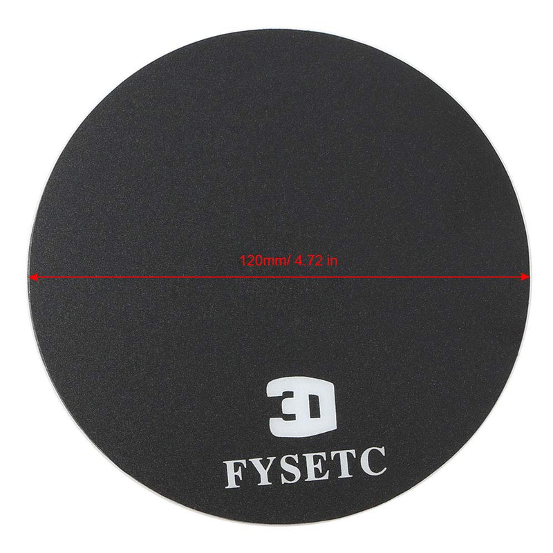 [Australia - AusPower] - FYSETC 3D Printing Build Plate 120mm Round Ultra-Flexible Removable Magnetic Bed Build Surface Hot Bed Sticker for Monoprce MP Select Mini Delta 3D Printer Part 