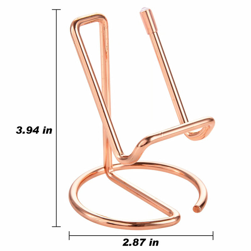 [Australia - AusPower] - Cell Phone Stand for Desk,Cute Metal Rose Gold Cell Phone Stand Holder Desk Accessories,Compatible with All Mobile Phones,iPhone,Switch,iPad 1 