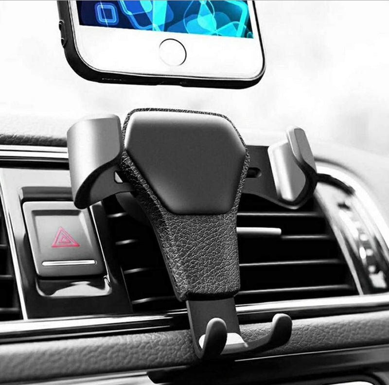 [Australia - AusPower] - Car Air Vent Cell Phone Holder Mount Cradle Automatic Locking Universal for iPhone 13, 12, 11, 13 Pro, 12 Pro, 11 Pro, 13 Mini, 12 Mini, SE 2020, Pixel 5 4 4a 3a Moto E LG K31 Rebel, Jitterbug Smart2 